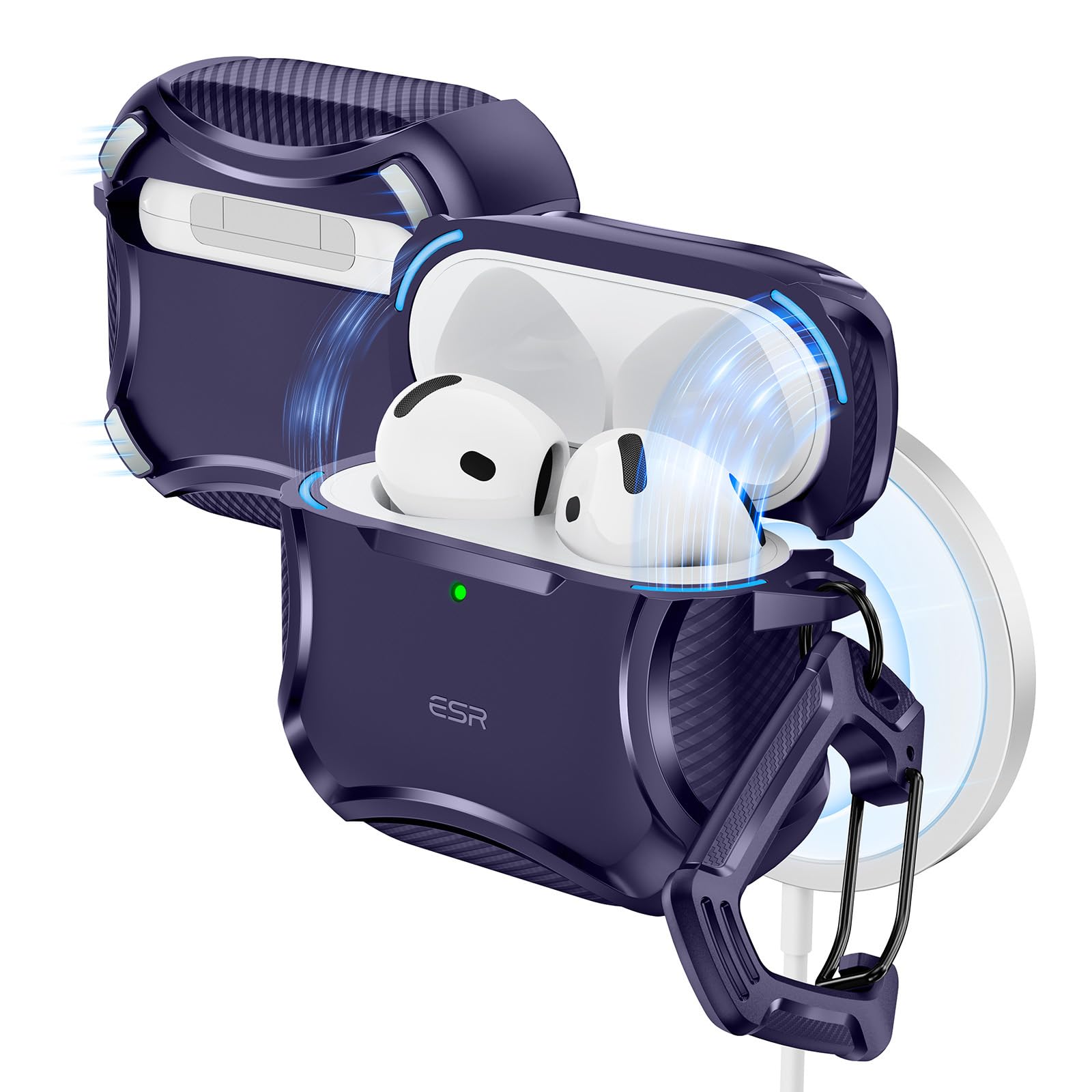 Amazon | ESR AirPods5/4 ケース 2026/2024 MagSafe対応 強力落下防止